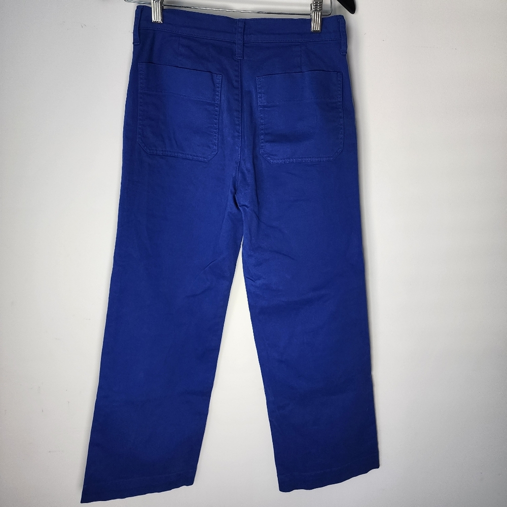 JCREWE- Bright Royal Blue Straight-Leg Pants - Picture 3 of 4